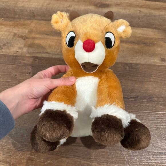 Kohl's Cares Rudolph Reindeer Plush Stuffed Animal Small Brown Christmas Holiday - Picture 1 of 9